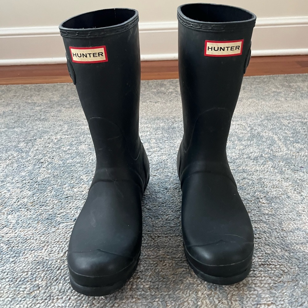 Short Black Hunter Boots